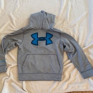 Under Armour Kids Gray and Blue Hoodie